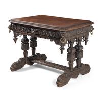 A Renaissance Revival Carved Oak Desk