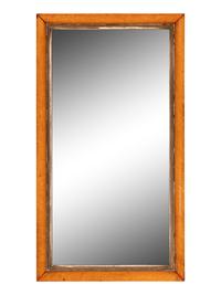 A Northern European Maple and Parcel-Gilt Mirror