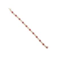 Ruby, Diamond, and Yellow Gold Bracelet