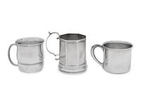Three American Silver Children's Cups