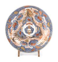 A Large and Finely Painted Japanese Export Imari Porcelain Charger