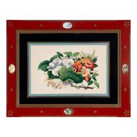 A Set of Twelve Chinese Export Watercolor and Pith Botanical Paintings