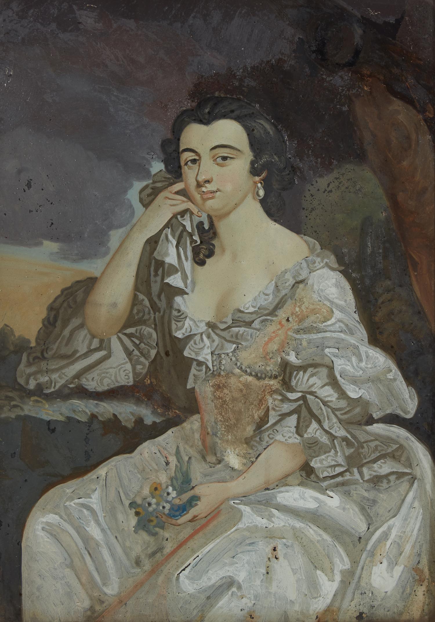 A collection of seven English and French portraits, 18th century