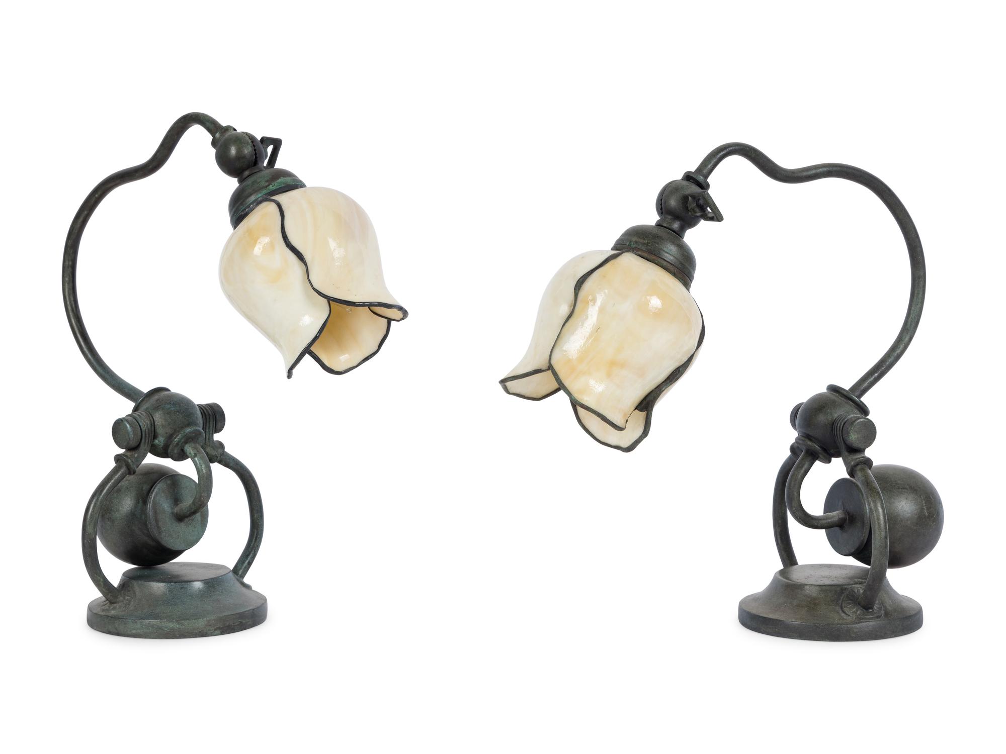 A Pair of Counterbalance Desk Lamps