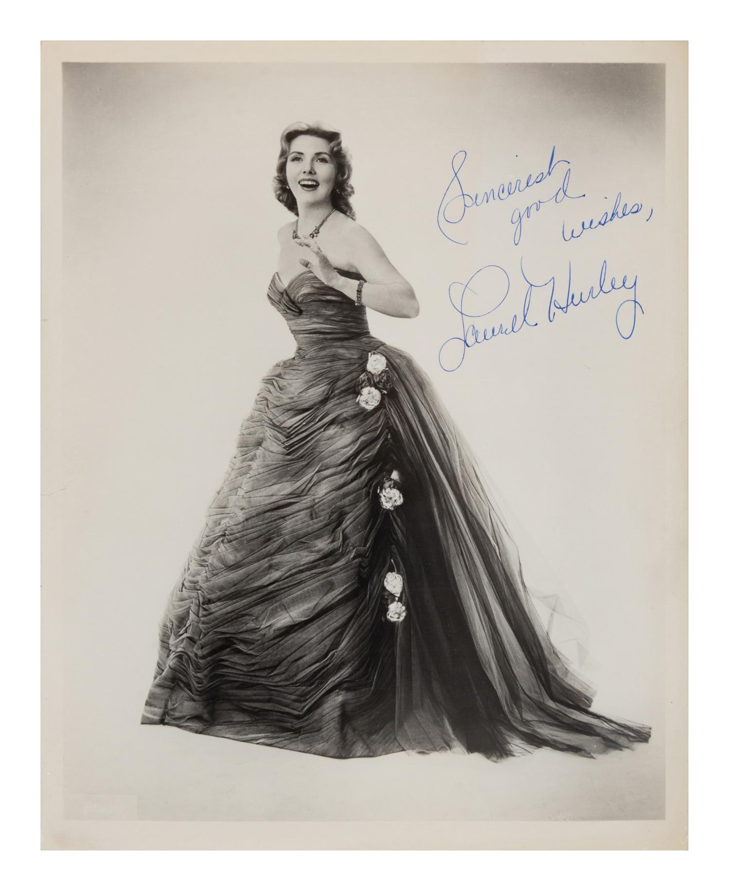 [20TH-CENTURY OPERA SINGERS]. A group of 6 signed photographs or photographic postcards of opera singers from the 1950s-1960s, comprising images of: