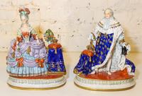 Two Continental Porcelain Figures. Height 11 3/4 inches.