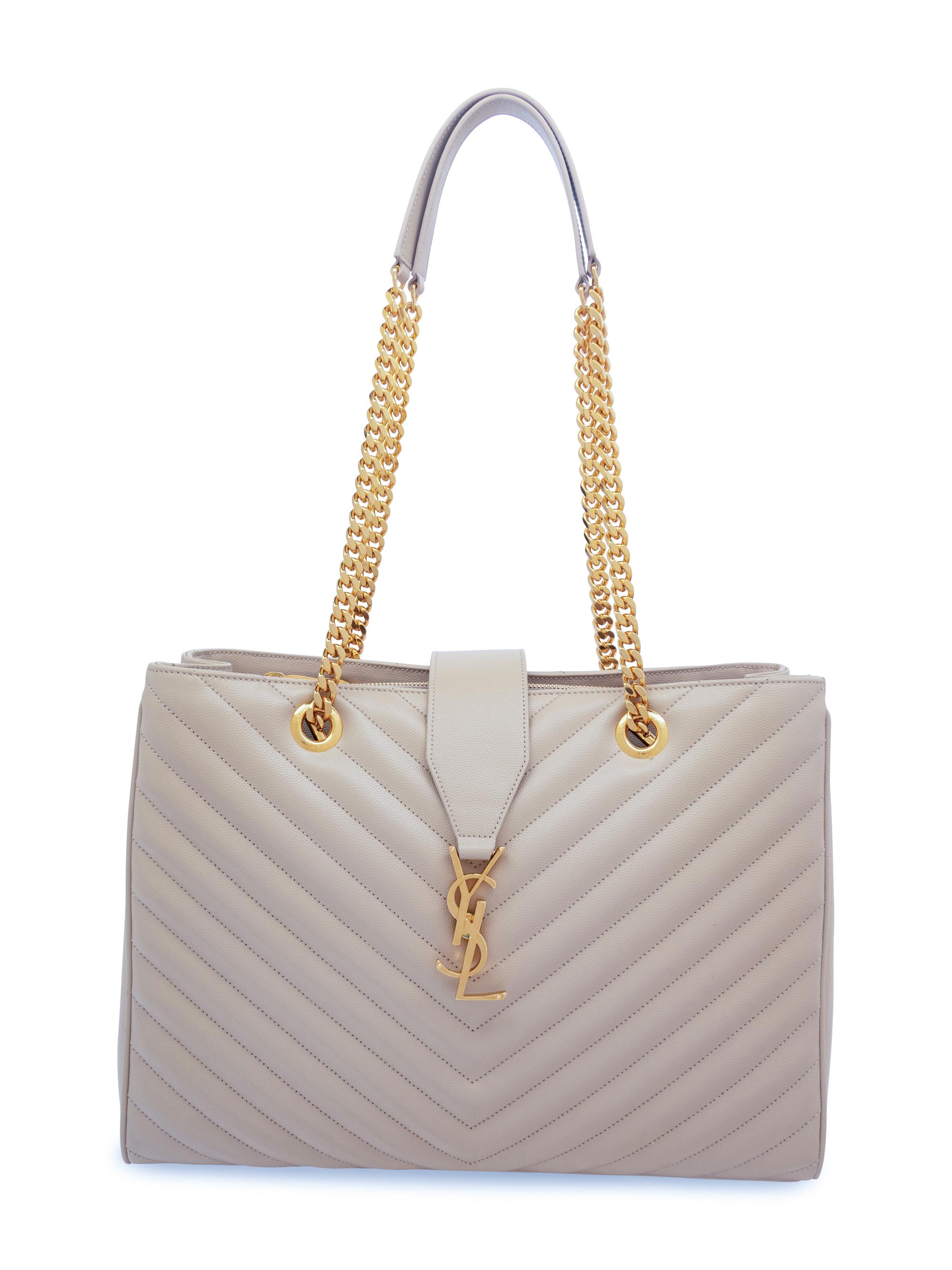 Saint Laurent Monogram Matelassé Shoulder Tote