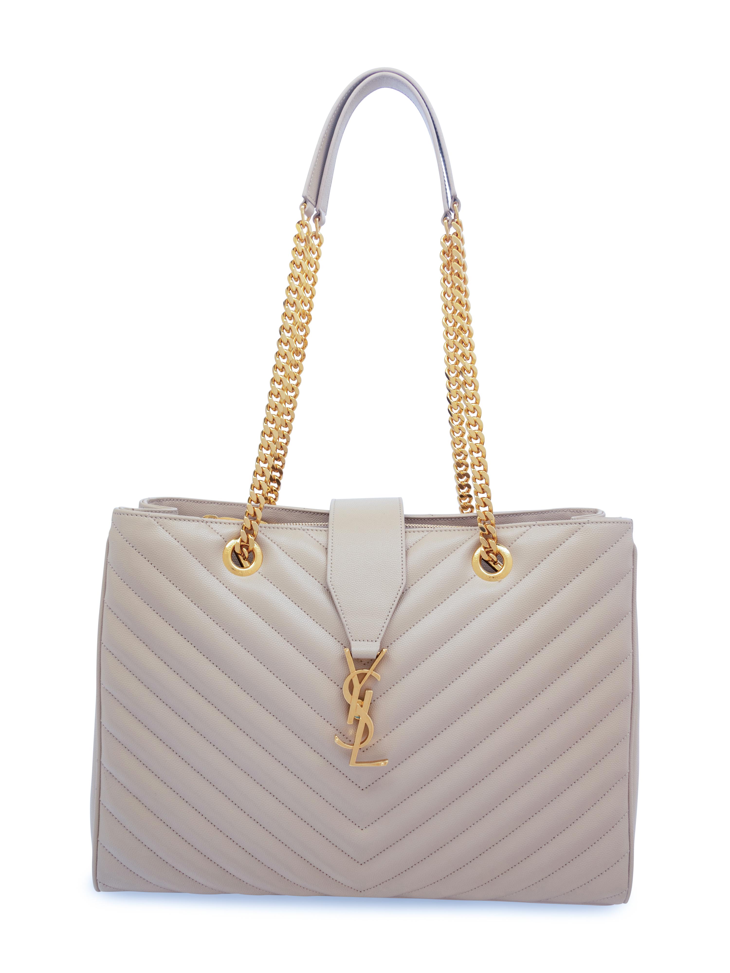 Saint Laurent Monogram Matelassé Shoulder Tote