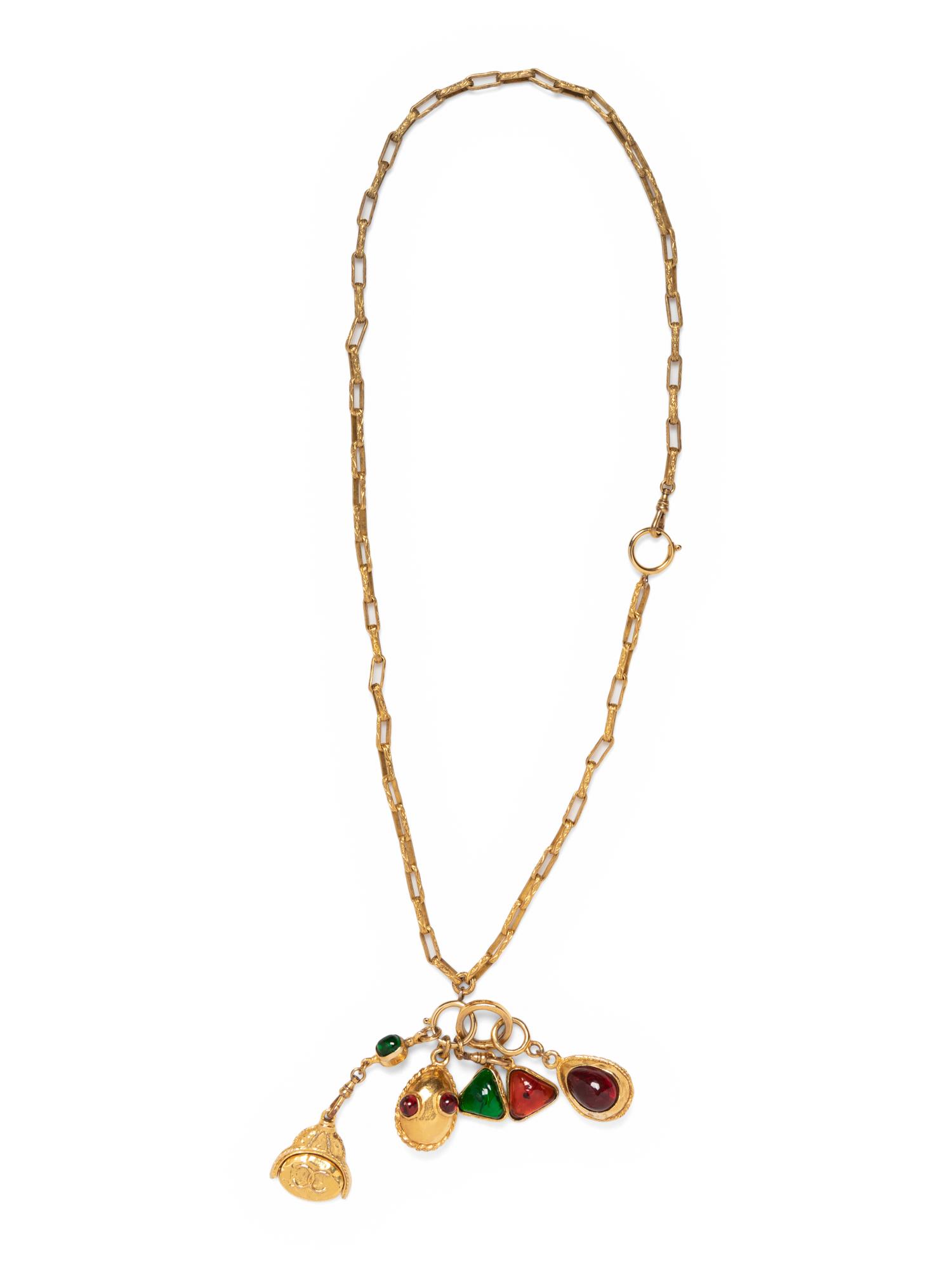 Chanel Necklace With Multiple Pendants, 1990s