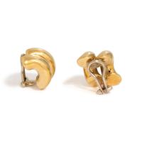 YELLOW GOLD EARCLIPS