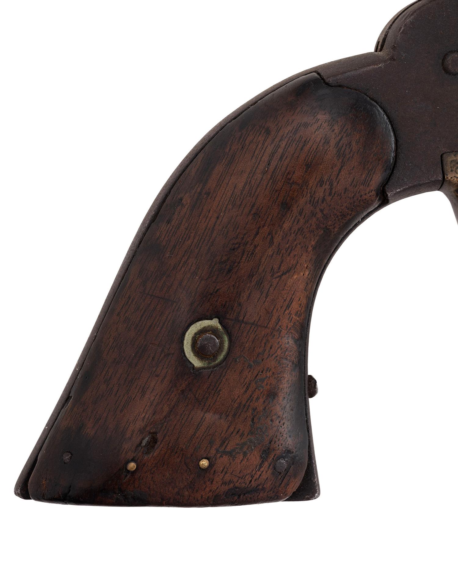 Attic Remington New Model Army Percussion Revolver with Relic Holster