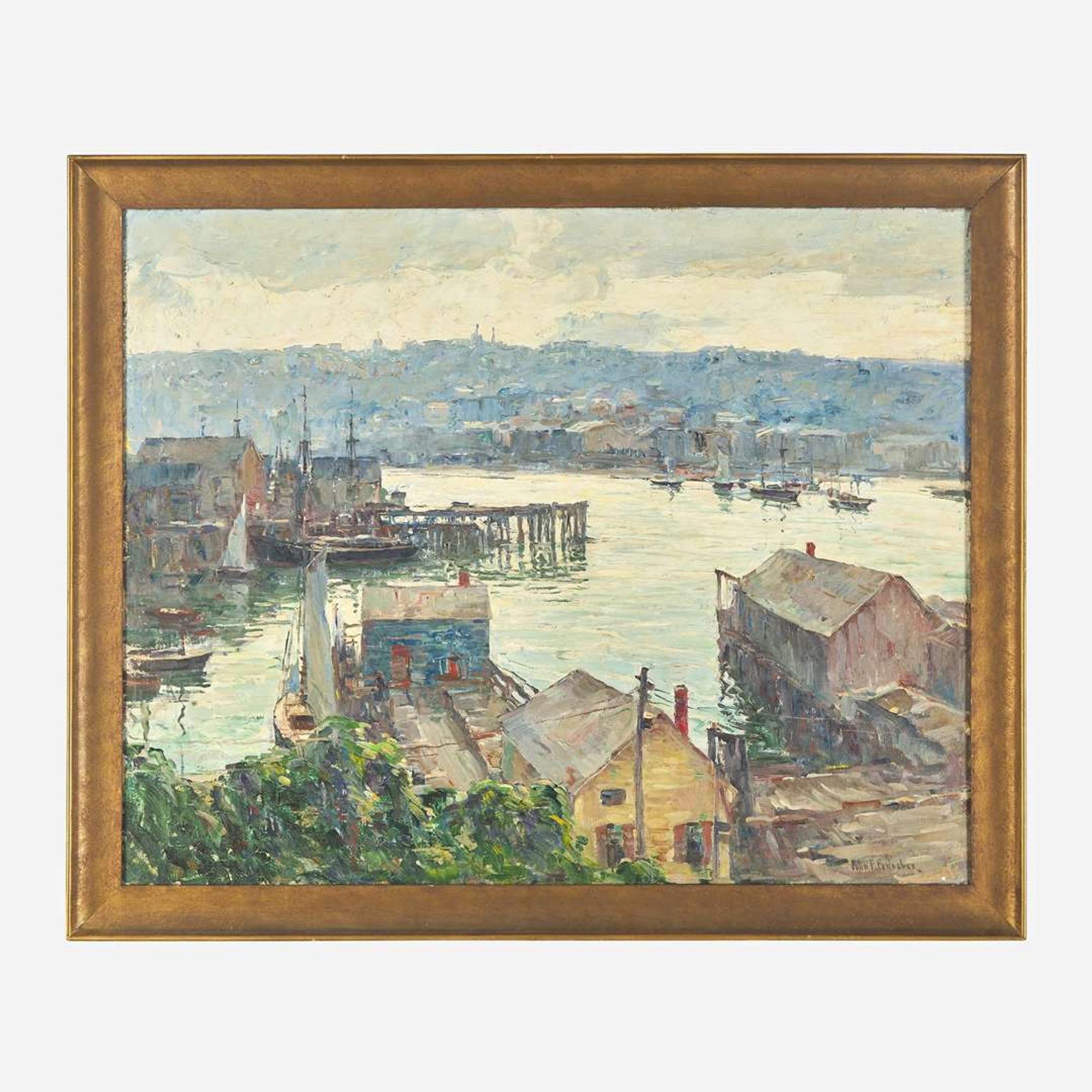 John Fulton Folinsbee (American, 1892–1972) Gloucester Harbor (Evening)