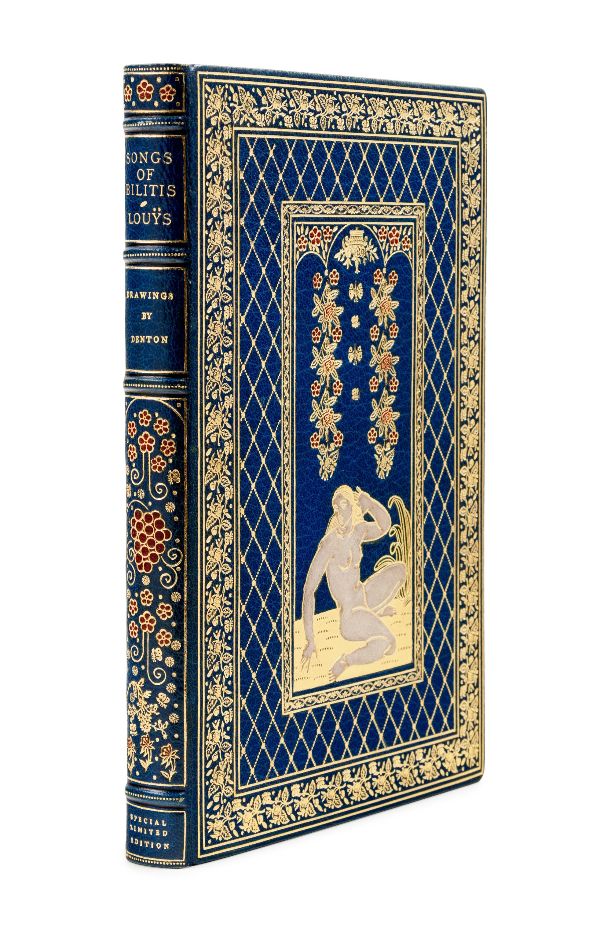 [MOUNTENEY, Leonard, binder ]. LOUŸS, Pierre (1870-1925). Songs of Bilitis. Chicago: Argus Books, 1931.