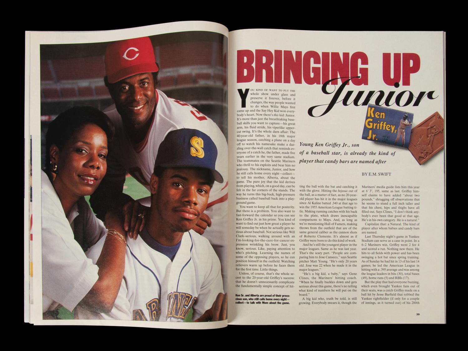 A Ken Griffey Jr. Signed Autograph May 7, 1990 Newsstand Issue of Sports Illustrated With Period Signature (Becket Authentication Services BAS Certified),
