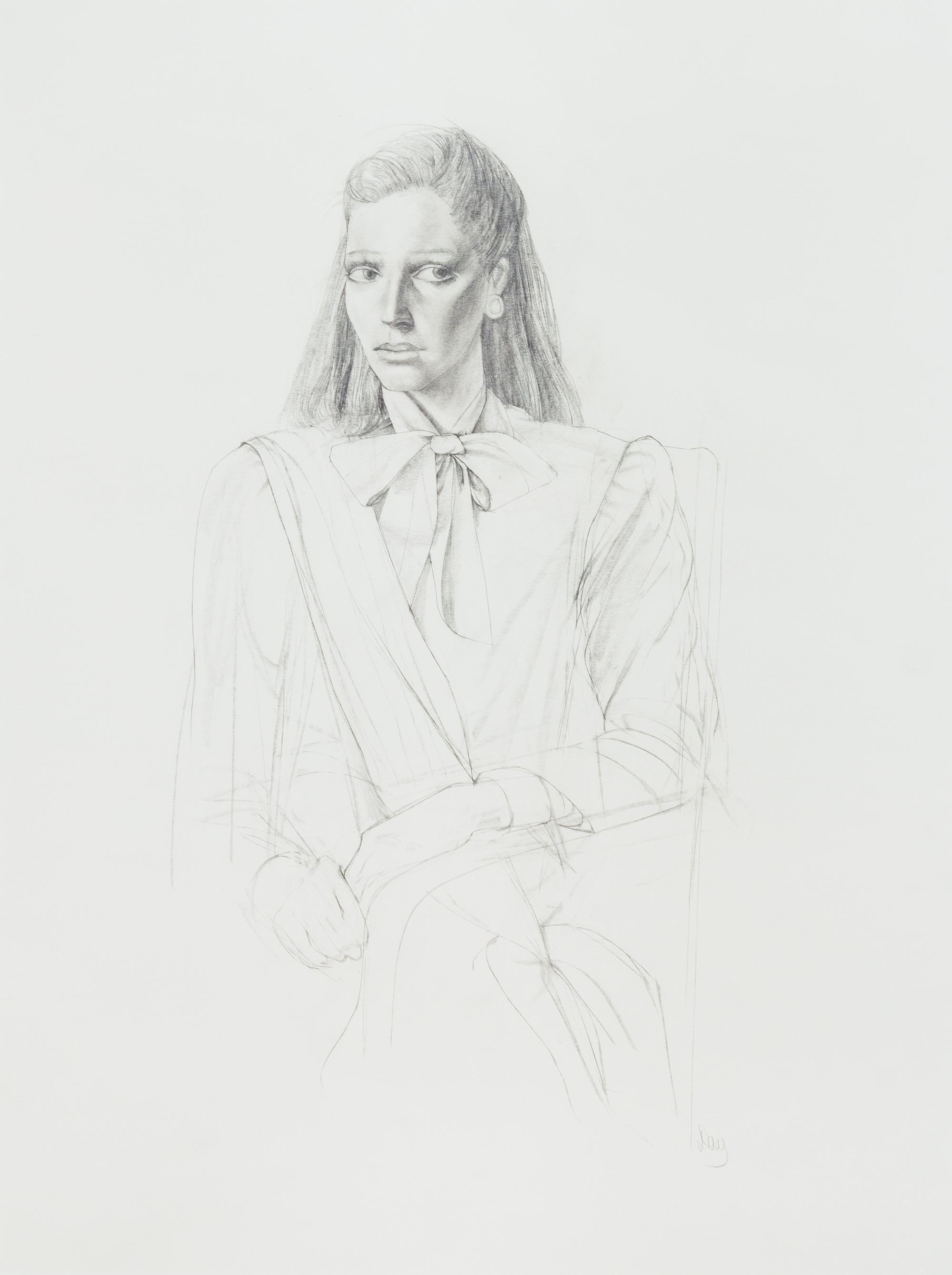 Larry Day, (20th/21st century), Girl with Bow, 1986
