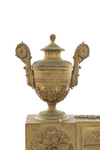 A Pair of Empire Style Gilt Bronze Chenets