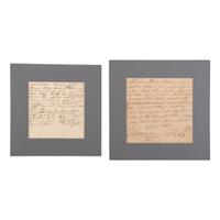 [African Americana] Two Manuscript Bills of Sale for Enslaved African Americans, ca 1828-1831