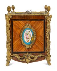 A French Gilt Bronze and Sevres Style Porcelain Mounted Kingwood Jardinière