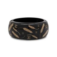 Chanel, CC Wheat Resin Cuff Bracelet