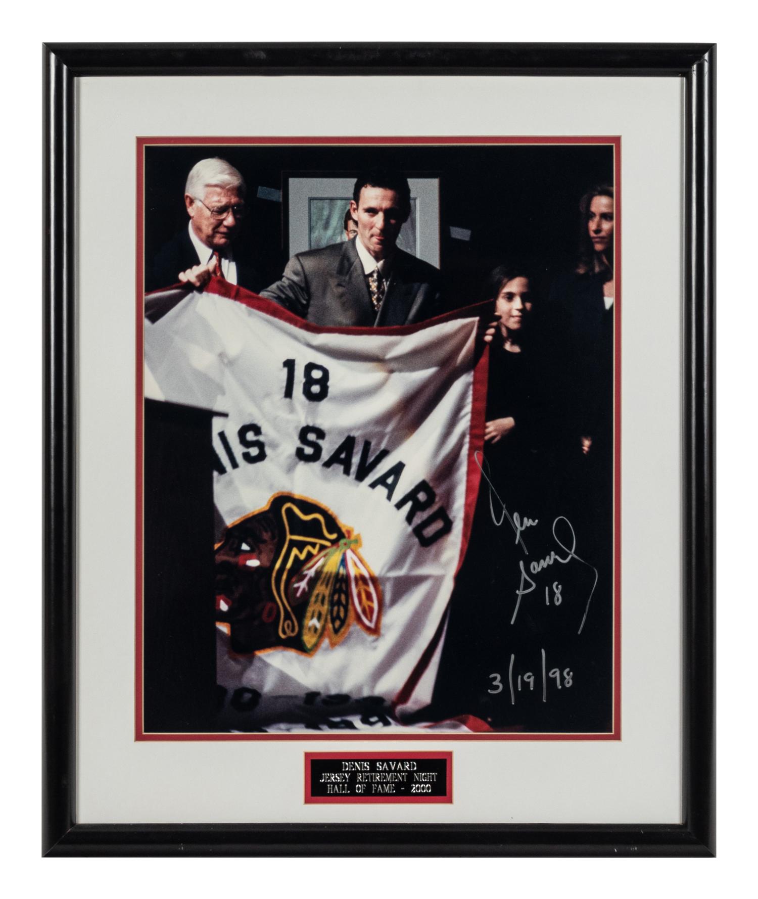 A Group of Chicago Blackhawks Signed Autograph Items,