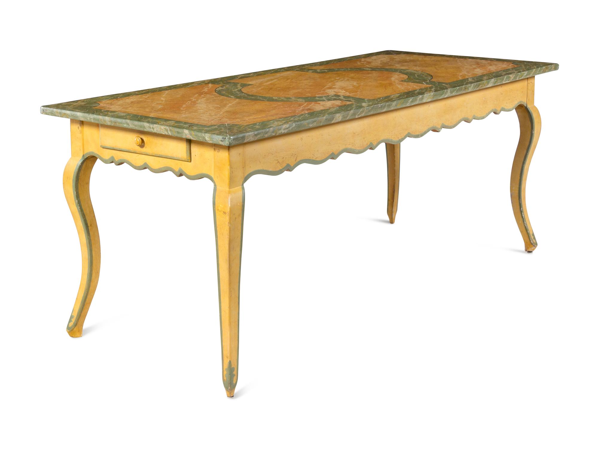 An Italian Painted Center Table