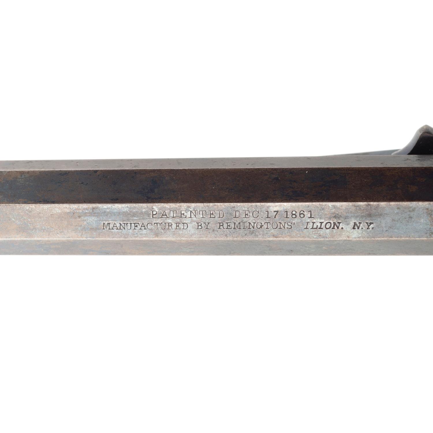 Martially Marked Remington Transitional Beals to Elliot Percussion Navy Revolver