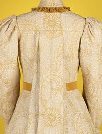 Embroidered White Cotton Wrapper, 1880