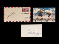 A Group of Heavyweight Champion Gene Tunney and Jack Dempsey Signed Autographs,