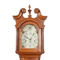 A Southern Federal Walnut Tall Case Clock