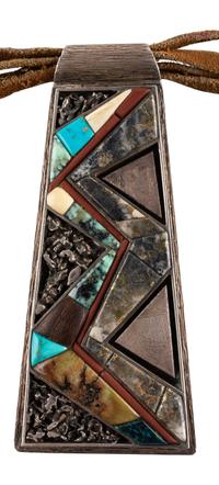 Large Reversible Silver Pendant