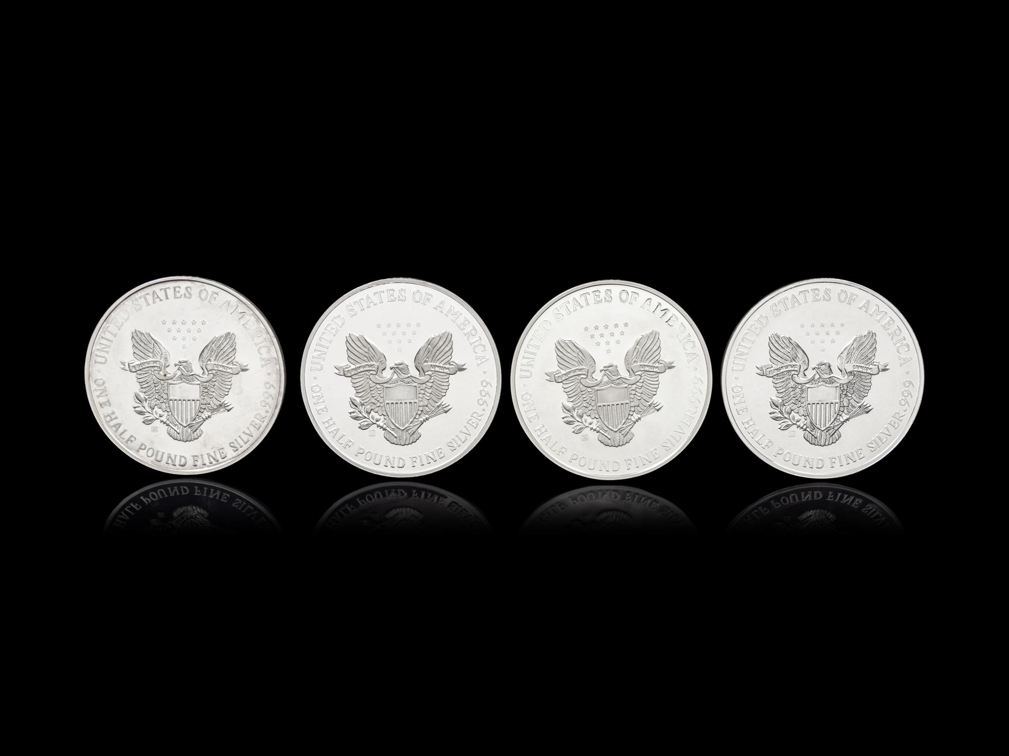 [PRIVATE ISSUE] Four 1/2-Pound Silver Rounds