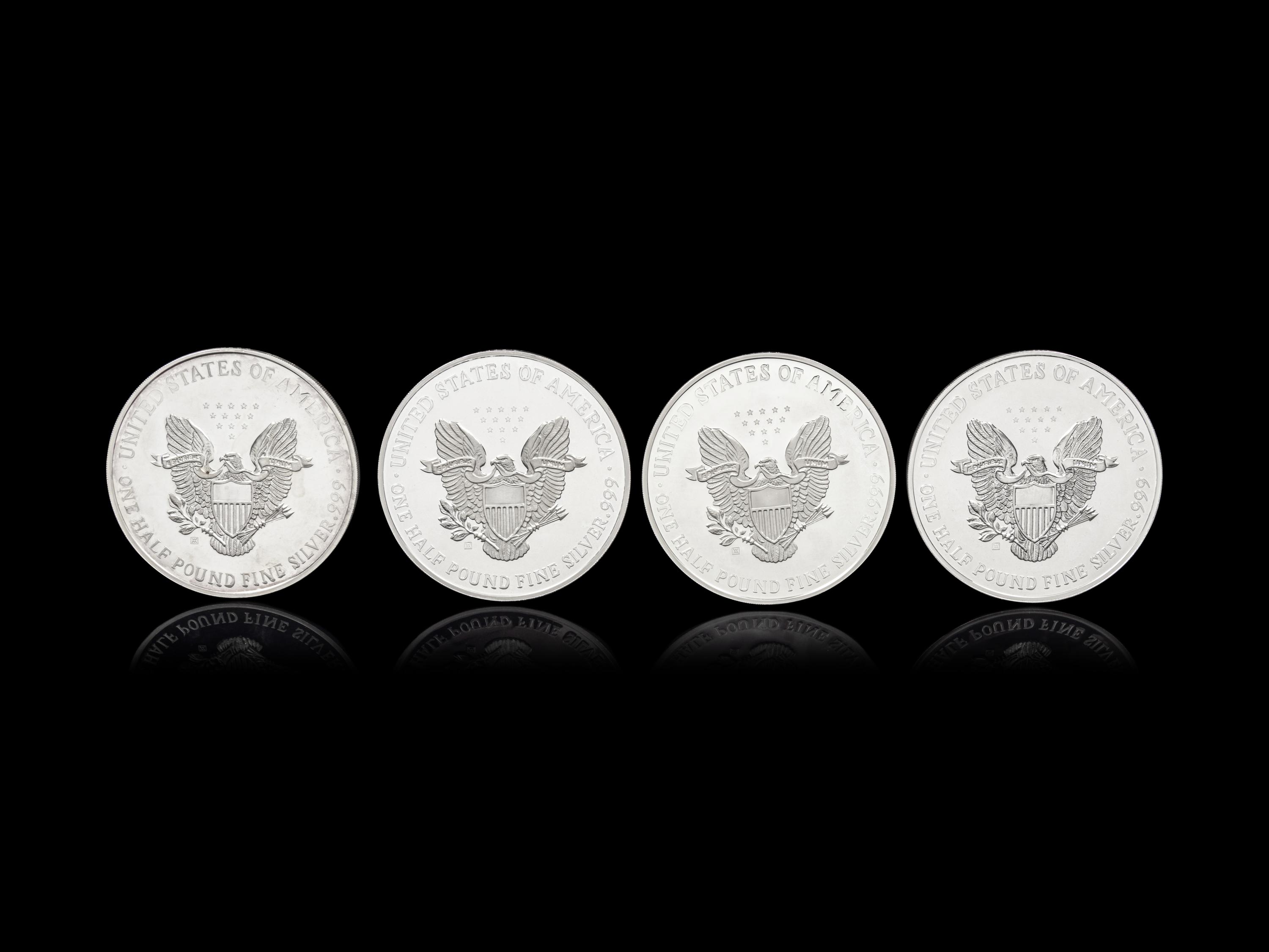[PRIVATE ISSUE] Four 1/2-Pound Silver Rounds