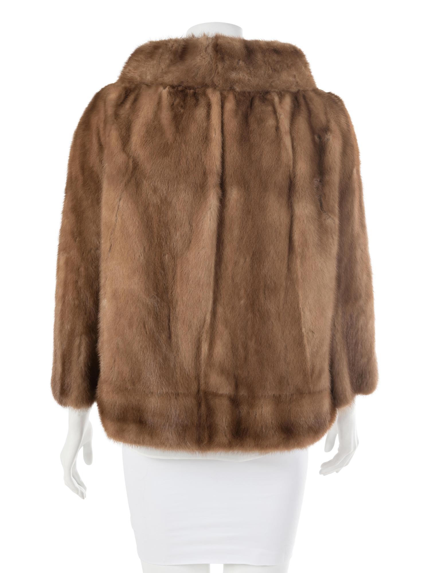 Emba Natural Brown Mink Coat, 1960-80s