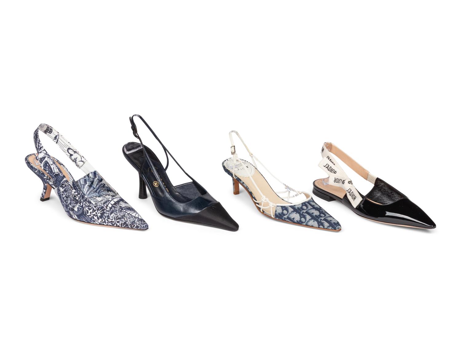 Christian Dior & Chanel, Four Pairs of Shoes