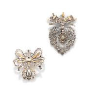 ANTIQUE, TWO BROOCHES