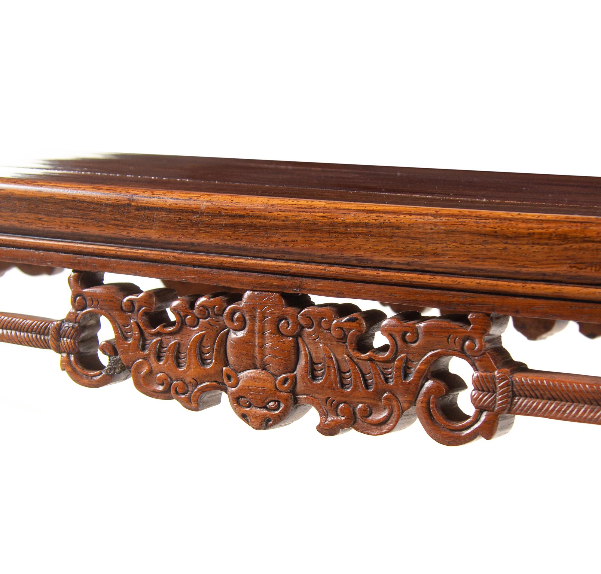 A Pair of Chinese Sandalwood Lute Tables