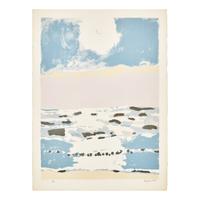 Fairfield Porter (American, 1907-1975) — Sun and Sea (from 1776 USA 1976 Bicentennial Prints ), 1975