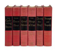 CHURCHILL, Winston Leonard Spencer, Sir (1874-1965). The Second World War. Boston: Houghton Mifflin Company, 1948-1954.