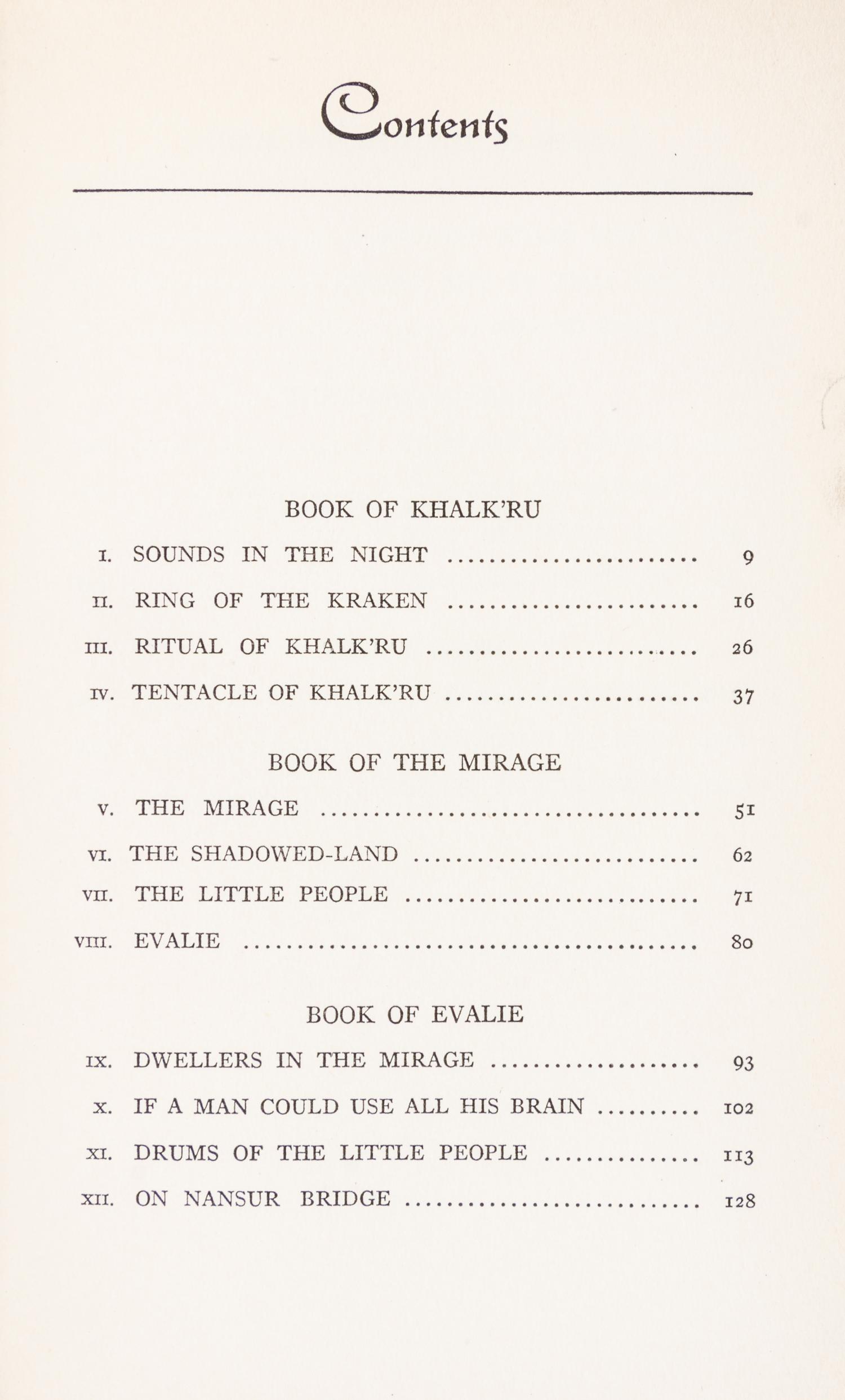 MERRITT, A. Dwellers in the Mirage. New York, 1932.