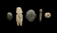 Five Mezcala Stone Objects and One Bronze Axe
