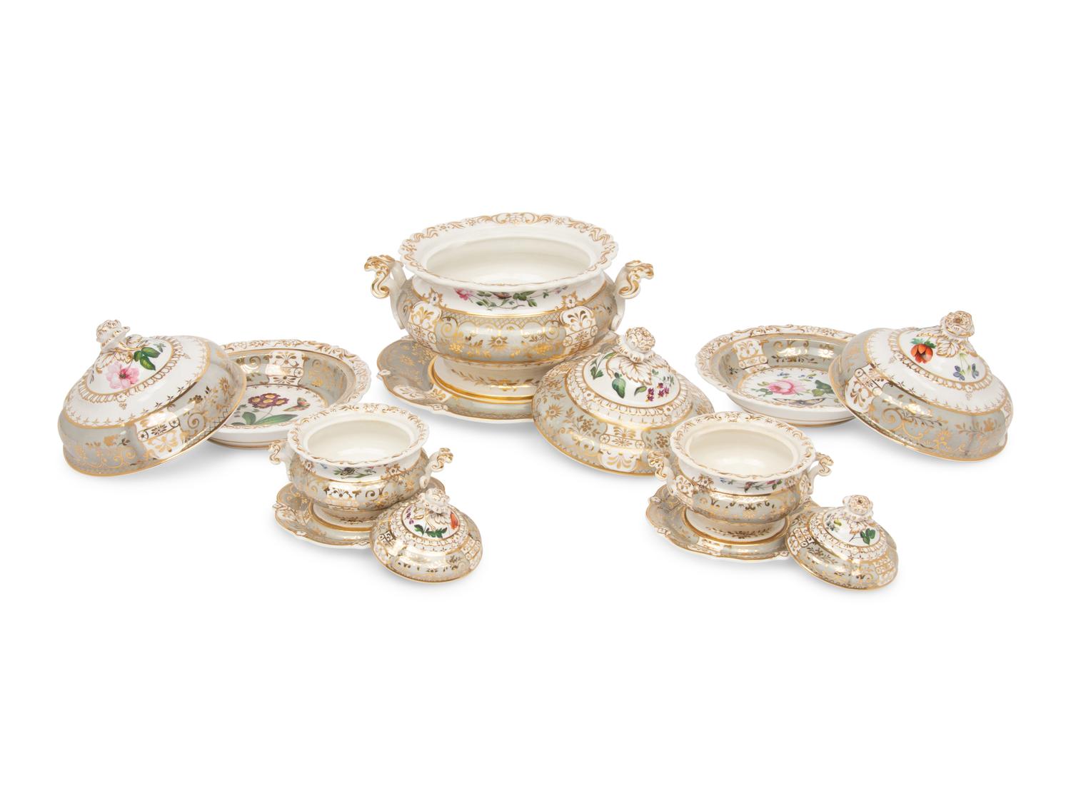 A Ridgway Porcelain Dinner Service