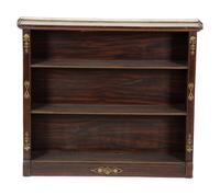 A French Empire Style Gilt Metal Mounted Rosewood Bibliotheque