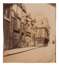 A pair of photographs depicting scenes in Rouen ( Rouen-rue du Moulinet 7 ; Maison, rue Saint-Romain [Rouen] )