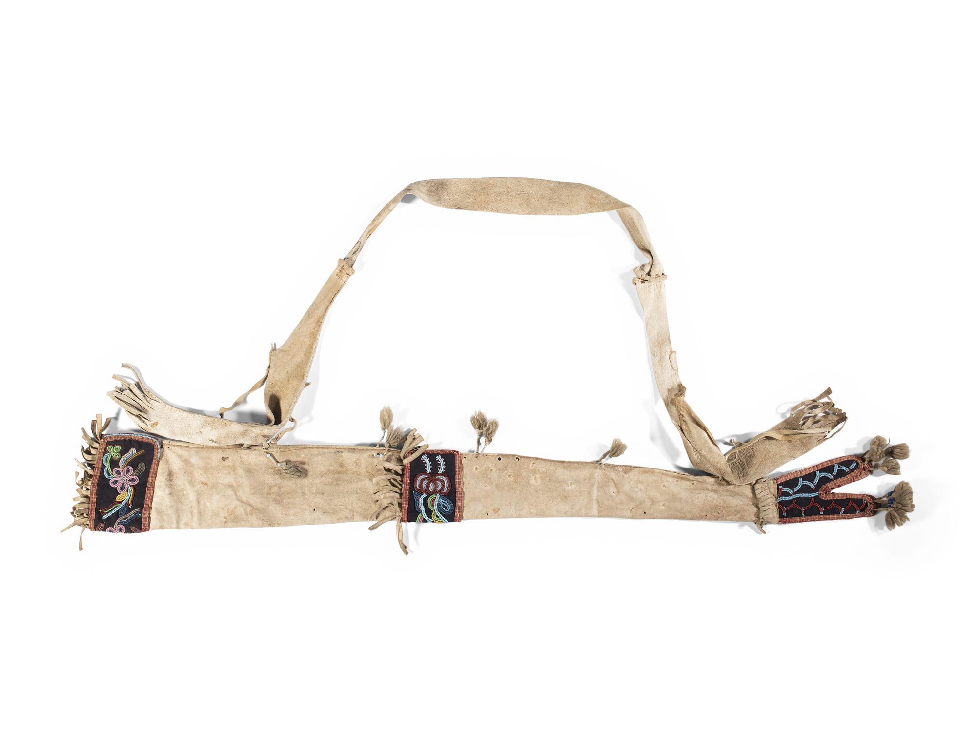 Cree Beaded Hide Rifle Scabbard