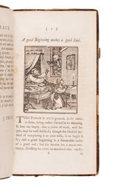 TRUSLER, John (1735-1820). Proverbs Exemplified, and Illustrated by Pictures from Real Life. Teaching Morality and a Knowledge of the World. John Bewick, illustrator. London: 1 May 1790.