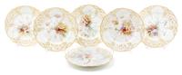 A Set of Six Berlin (K.P.M.) Porcelain Plates Diameter 9 1/8 inches. — 19TH/20TH CENTURY