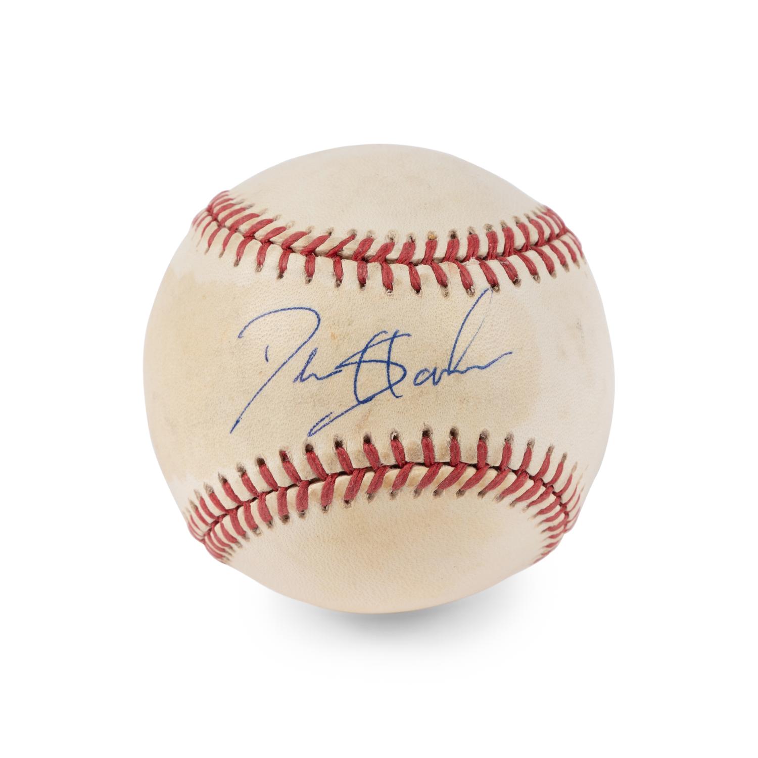 A Deion Sanders Vintage Signed Autograph Baseball (JSA Sticker)