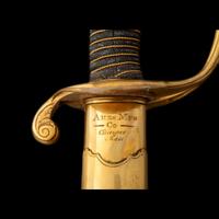Exceptional Etched Blade Ames US Model 1850 Foot Officer Sword Presented to Colonel (General) Horace Lee & CDV - Published in Thillmann's Civil War Army Swords