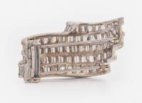 A Platinum and Diamond Brooch