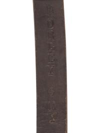 [CIVIL WAR]. Leather sword knot identified to John O. Morley, Company C, 6th New York Cavalry, DOW at Middletown Heights following Antietam.